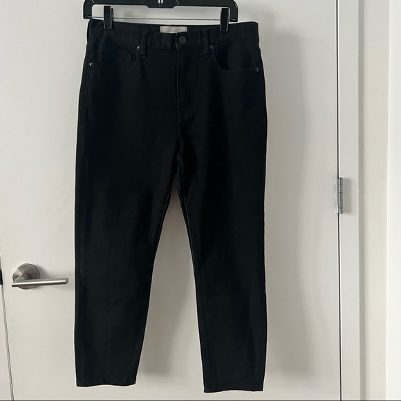 Everlane High Rise Skinny Jeans Ankle Length (Cropped) Black Denim - Picture 1 of 3